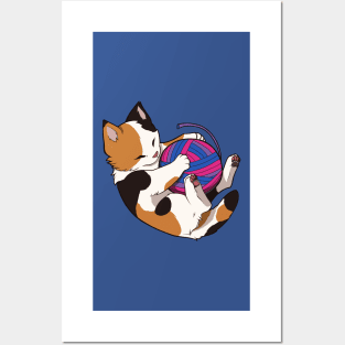 Bisexual Pride Calico Cat Posters and Art